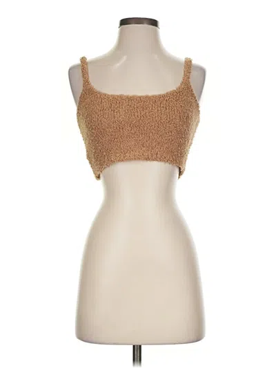 Pre-owned Skims Tube Top Tan Strapless Neckline Tops