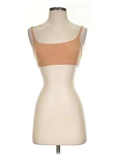 Pre-owned Skims Tube Top Tan Strapless Neckline Tops
