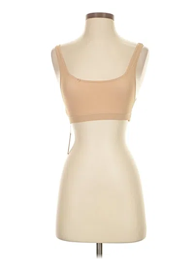 Skims Tube Top Tan Strapless Neckline Tops In Neutral