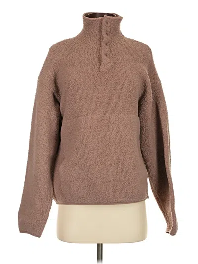 Pre-owned Skims Turtleneck Sweater In Brown