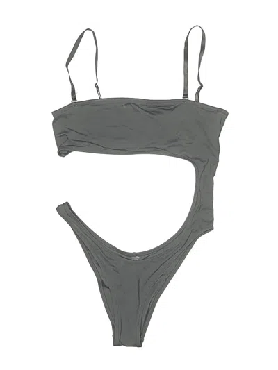 Pre-owned Skims Two Piece Swimsuit In Gray