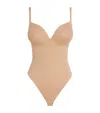 Skims Ultimate Body Thong Bodysuit In Neutral