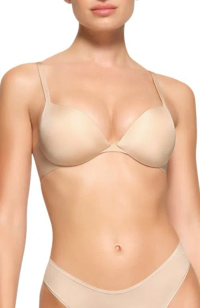 Skims Ultimate Collection Teardrop Underwire Push-up Bra In Sand