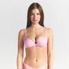 Skims Signature Swim Triangle Top In Pink
