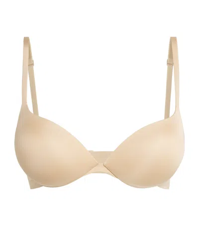 Skims Ultimate Push-up Plunge Bra In Beige