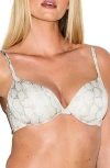 Skims Ultimate Teardrop Underwire Push-up Bra In Brown