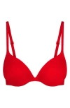 Skims Ultimate Teardrop Underwire Push-up Bra In Cayenne