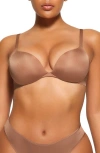 Skims Ultimate Teardrop Underwire Push-up Bra In Sienna