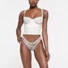 Skims Ultra Fine Lace In White