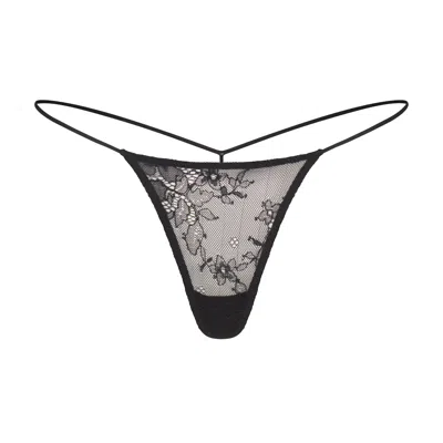 Skims Ultra Fine Lace In Onyx