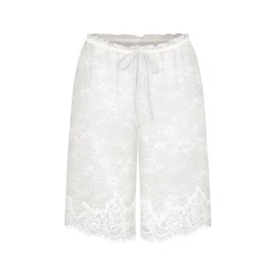 Skims Ultra Fine Lace In White