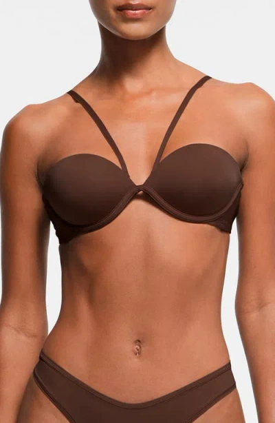 Skims Underwire Multi-way Bra In Cocoa