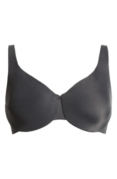 Skims Unlined Full Coverage Bra In Onyx