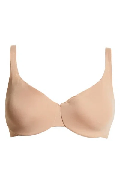 Skims Unlined Full Coverage Bra In Sienna