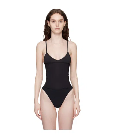 Skims Black Hook-eye Waist Trainer In Nude