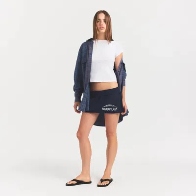 Skims Washed Flannel In Black