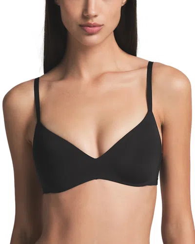Skims Wireless Form Push Up Plunge Bra In Black