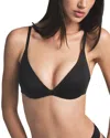 Skims Wireless Form Push Up Plunge Bra In Black