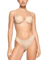 Skims Wireless Form Push Up Plunge Bra In Neutral