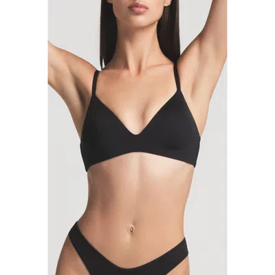 Skims Wireless Form T-shirt Bra In Black