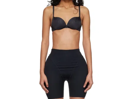 Skims Wireless Underwire Push-up Bra In Black
