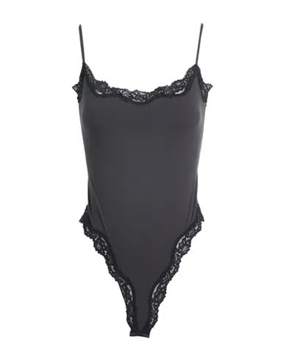 Skims Woman Bodysuit Black Size L Polyamide, Elastane