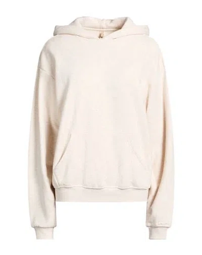 Skims Woman Sweatshirt Beige Size M Cotton, Polyester In White