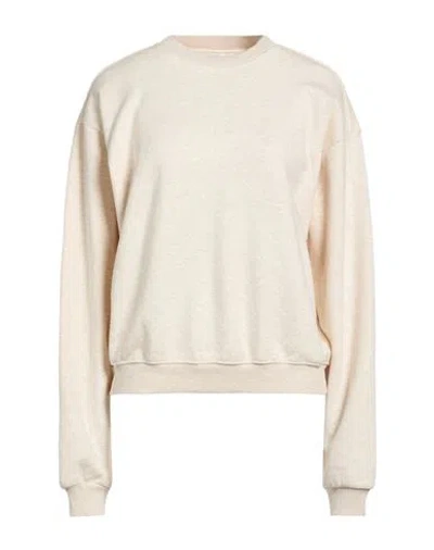 Skims Woman Sweatshirt Beige Size Xxs Cotton, Polyester