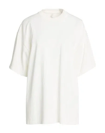 Skims Woman T-shirt Off White Size L Cotton