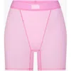 Skims Cotton Rib Boxers In Bubble Gum