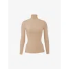 Skims Womens Clay Fits Everybody Turtleneck Stretch-woven Top