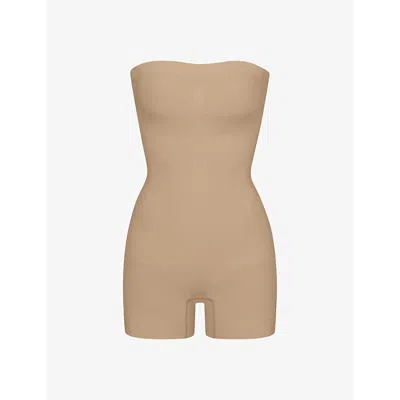 SKIMS WOMENS SEAMLESS SCULPT STRAPLESS STRETCH-WOVEN BODY CLAY XXXXL
