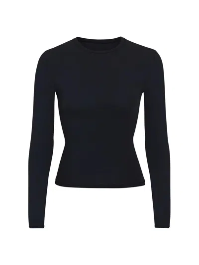 Skims Women's Fits Everybody Crewneck T-shirt In Black