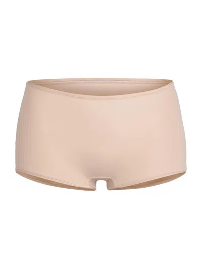 Skims Women's Fits Everybody High-waist Boy Shorts In Brown