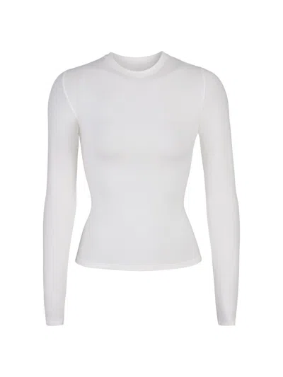 Skims Women's Long Sleeve T-shirt In Gray