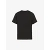 Skims Womens Onyx Boyfriend Oversized Stretch-jersey T-shirt In Onyx