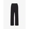 Skims Womens Onyx Boyfriend Relaxed-fit Stretch-woven Trousers