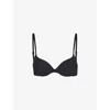 Skims Fits Everybody Underwire Push-up Demi Bra In Onyx