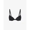Skims Ultimate Tear-drop Stretch-woven Push-up Bra In Onyx