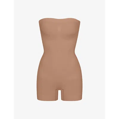 SKIMS WOMENS SEAMLESS SCULPT STRAPLESS STRETCH-WOVEN BODY SIENNA XXXL