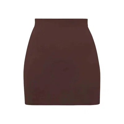 Pre-owned Skims Women's  Swim Tube Skirt In Cocoa