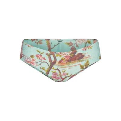 Pre-owned Skims Women's  X Roberto Cavalli Hipster Bikini Bottom In Fagianella Print In Animal Print