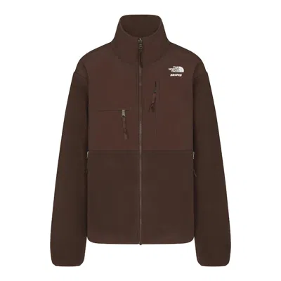 Pre-owned Skims Women's  X Tnf 1995 Retro Denali Fleece Jacket In Cocoa In Brown
