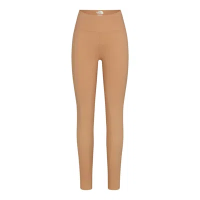 Pre-owned Skims Women's  X Tnf Dotknit Legging In Ochre