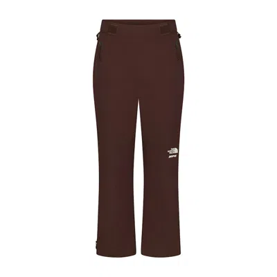 Pre-owned Skims Women's  X Tnf Woven Seam Taped Pant In Cocoa