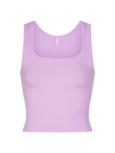 Skims Women's Soft Lounge Rib Tank In Sugar Plum