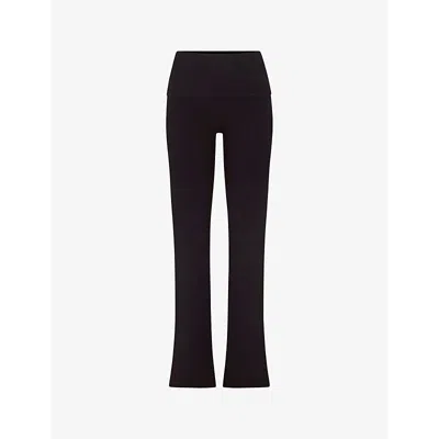 Skims Black Outdoor Bootcut Lounge Pants In Soot