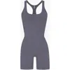 Skims Womens Steel Blue Outdoor Racer-back Stretch Cotton-blend Body