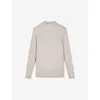 Skims Womens Stone Boyfriend Oversized Stretch-jersey T-shirt In Stone