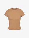 Skims Womens Sienna Fits Everybody Stretch-jersey T-shirt